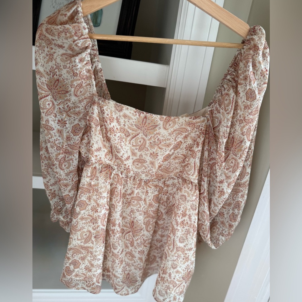 Altar’d State Paisley Blouse Sz M - Picture 4 of 12